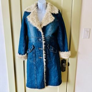 Steve Madden Vintage Y2K Denim Coat